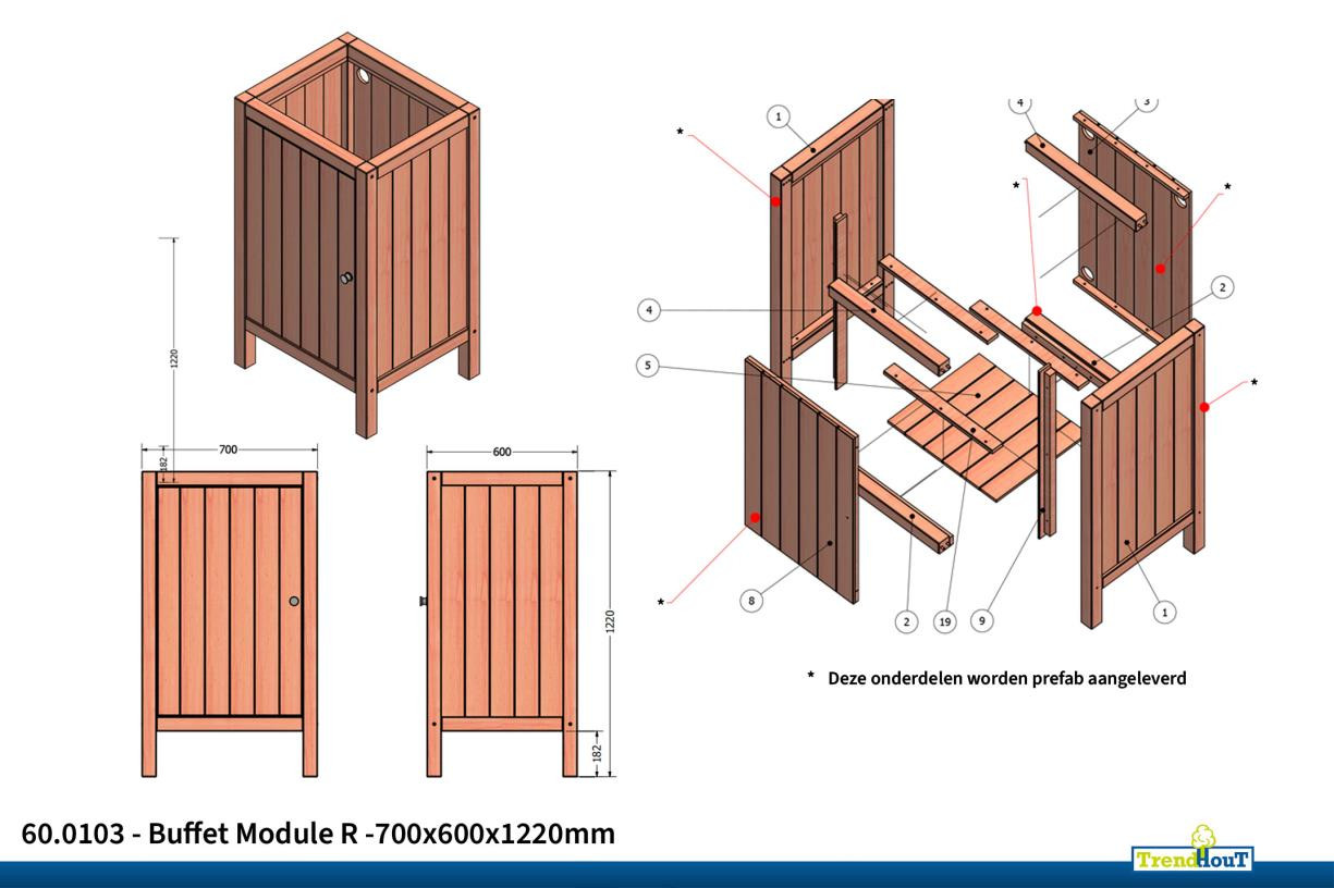 60.0103---Buffet-Module-R--700x600x1220mm