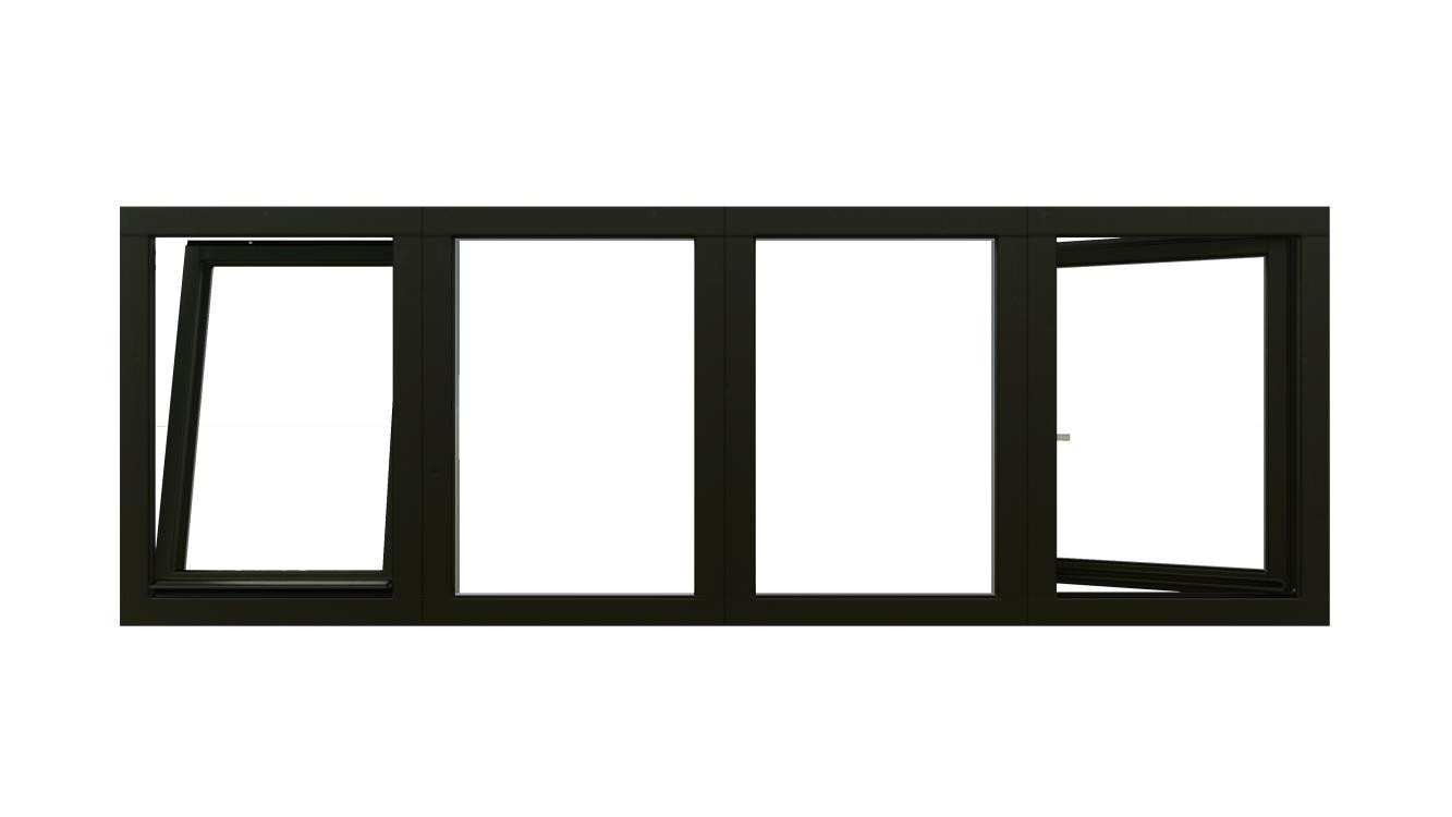 54.0251-Houten-zwart-raam-kozijnen-hardhouten-draai-kiepraam-4-vakken-vast-draaikiepramen-in-tuinhuis-Trendhout